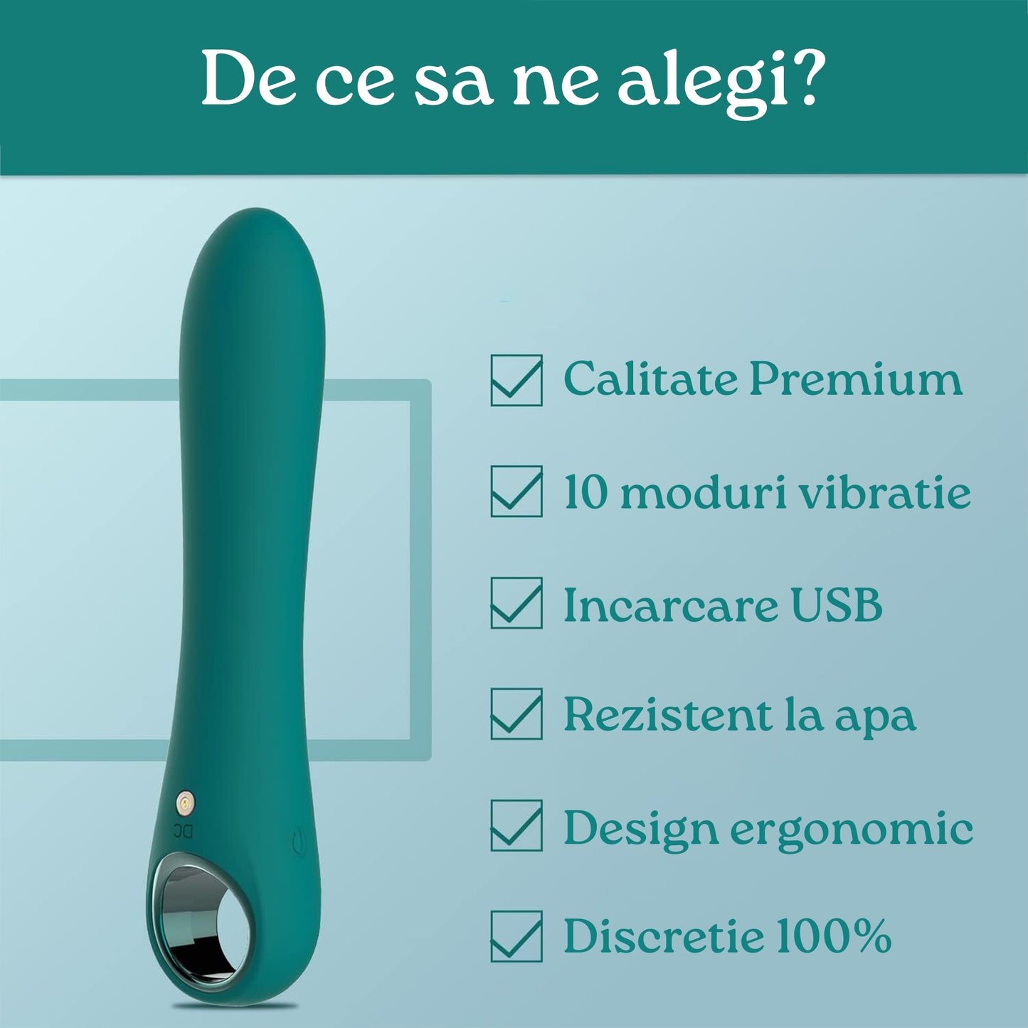 Vibrator G-Luxe din silicon moale, 10 moduri de vibratie, pentru stimulare clitoridiana, vaginala si anala, motor puternic, rezistent la apa, incarcare USB, potrivit pentru femei si barbati, verde