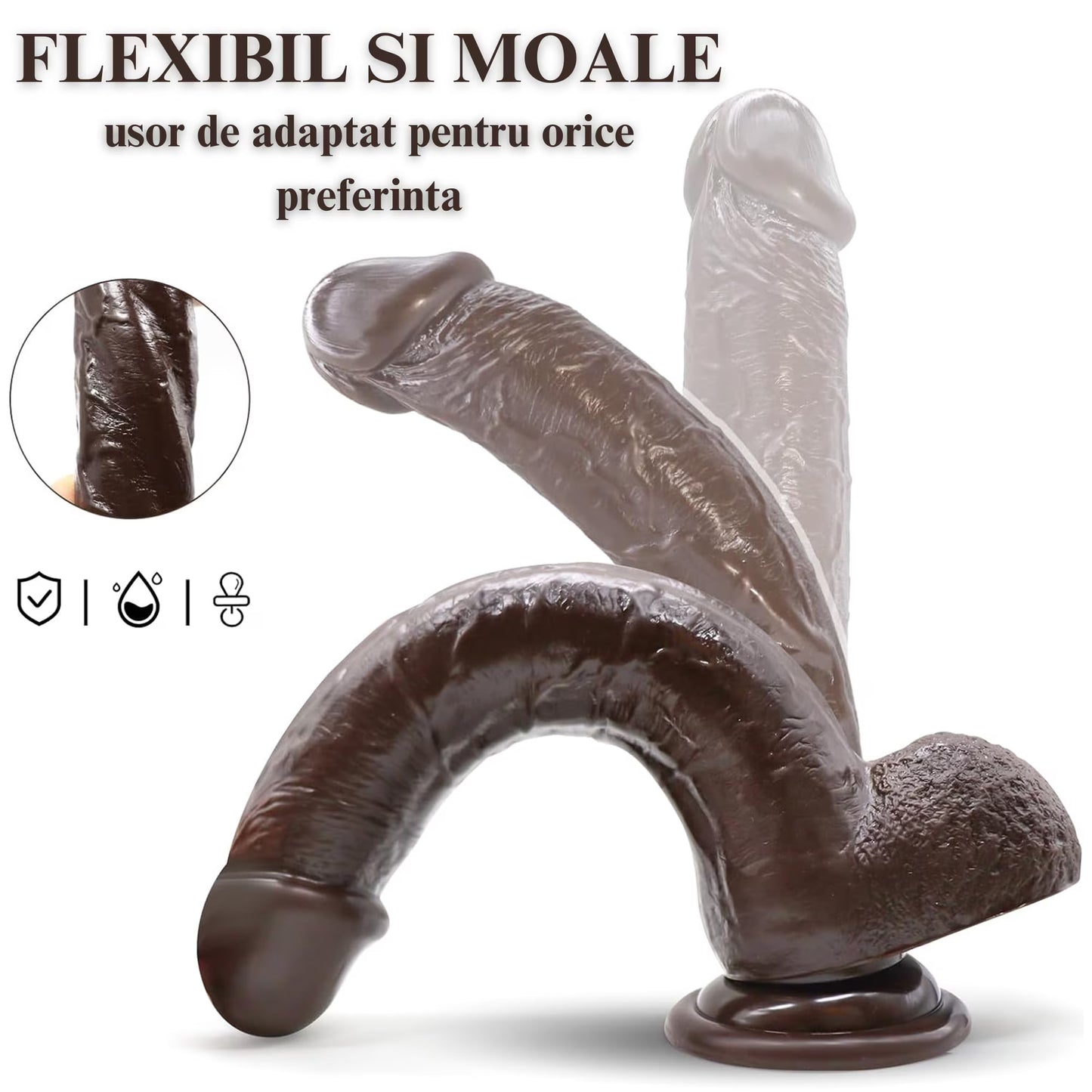 Dildo Ultra-Realistic Loveplay™️ BetterThanHim negru, cu vene proeminente, cu 10 frecvente diferite de vibratie, 7 frecvente diferite de penetrare, cu functie de incalzire pana la 42 de grade, lungime inserabila 16cm, rezistent la apa, din silicon,
