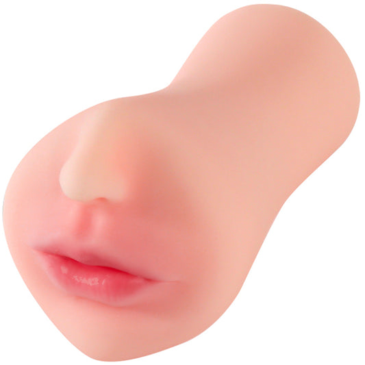 Masturbator cu un canal LovePlay™ MissHer, efect de stimulare orala, ultra-realist, cu striatii 3D, din silicon premium non-toxic, design coapse anatomic, usor de curatat, din silicon elastic si rezistent la apa, 14,5 x 7,5 x 6 cm, 300 g - LovePlay