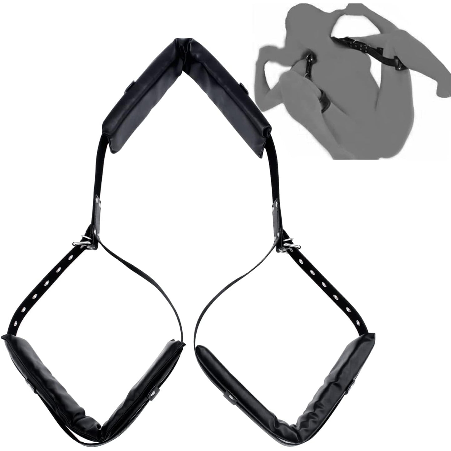 Sistem de fixare si sustinere a gatului si a picioarelor LovePlay™ BDSM, pentru jocuri erotice - LovePlay