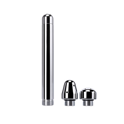 Dus Anal si Vaginal LovePlay™ Clean, din aluminiu, cu jet poros, pentru femei si barbati, cu doua capete diferite - LovePlay