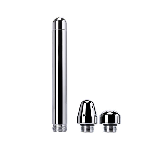 Dus Anal si Vaginal LovePlay™ Clean, din aluminiu, cu jet poros, pentru femei si barbati, cu doua capete diferite - LovePlay