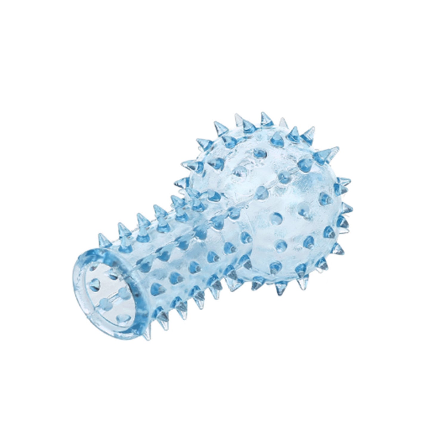 Prezervativ LovePlay™ pentru deget, reutilizabil, stimulare vaginala si anala, din silicon, cu striatii - LovePlay