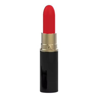 Vibrator Red Lipstick LovePlay™, design discret si silentios, cu patru capete interschimbabile, rezistent la apa - LovePlay