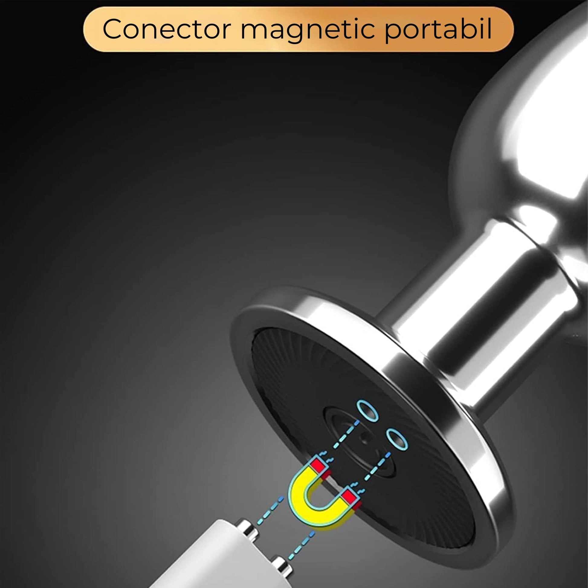 Dop anal cu vibratii LovePlay™ GameOn, cu 10 frecvente diferite, stimulare punct G, control de la distanta prin telecomanda, rezistent la apa, din otel inoxidabil, reincarcabil prin acumulator - LovePlay