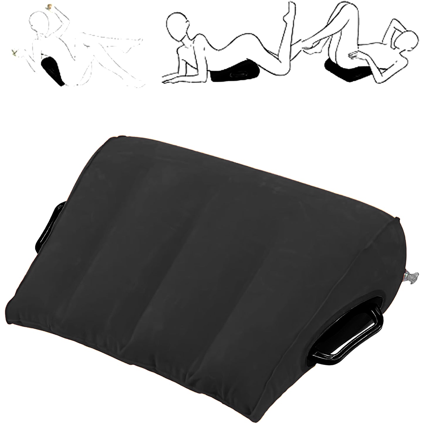 Perna LovePlay™ SexPillow pentru diferite pozitii sexuale, cu pompa inclusa, 36x45x18 cm - LovePlay