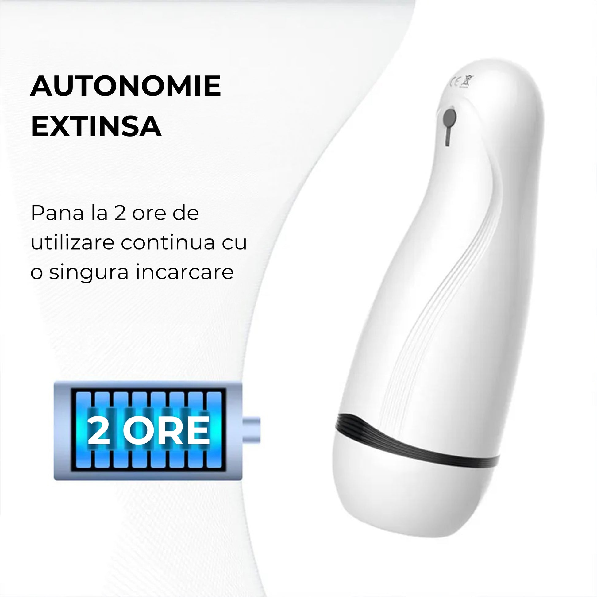Masturbator LovePlay™ ModernHer, 10 moduri diferite de vibratie puternice, 3 tipuri de suctie, efect de masaj, cu sunete de placere, din silicon premium si sigur, moale, rezistent la apa, incarcare USB, design discret, lungime inserabila 15 cm - LovePlay