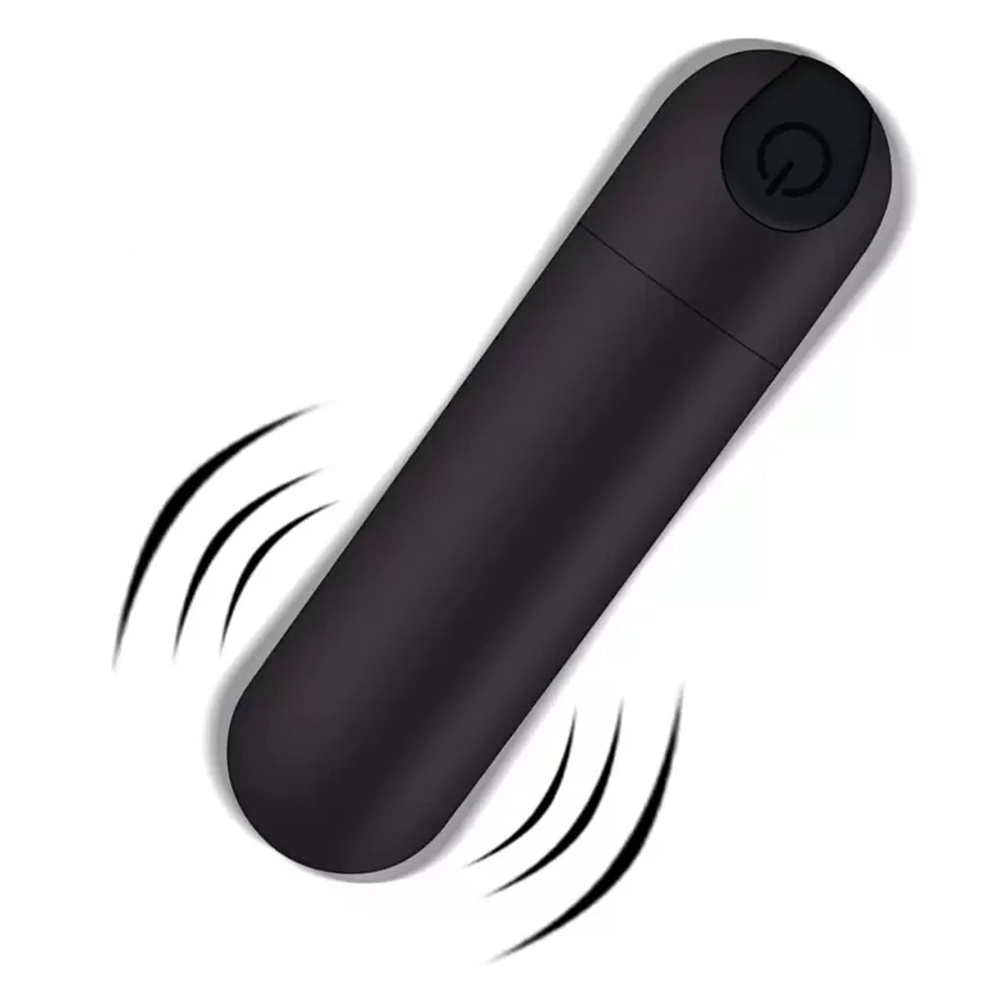 Vibrator LovePlay™ Mini, cu 10 moduri de vibratie, silentios, rezistent la apa, incarcare USB, usor de transportat si curatat, design discret, negru, din silicon, 7.5 cm - LovePlay