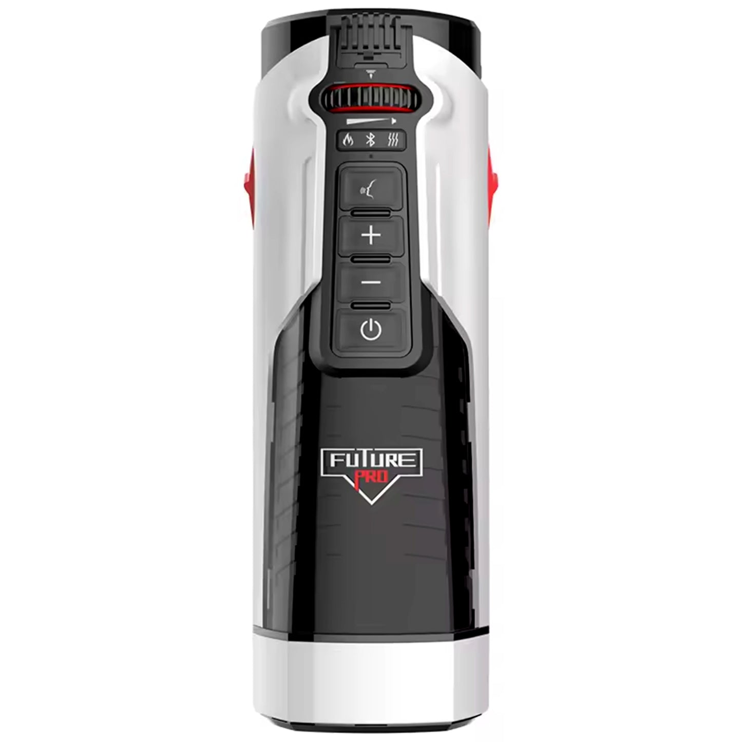 Masturbator Automat LovePlay™ FuturePro, 10 Viteze, 10 Moduri de Suctiune, Incalzire 360° cu Aer Cald 40°C, Piston Dual cu Volante, Miscare Telescopica Reglabila 2–12 cm, Silicon Premium, Alb - LovePlay