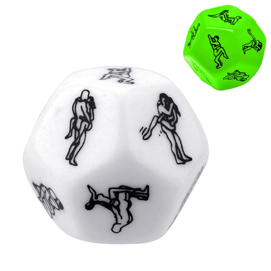 Zar LovePlay™ StartJoc cu 12 pozitii pentru cupluri, fluorescent, material rezistent - LovePlay