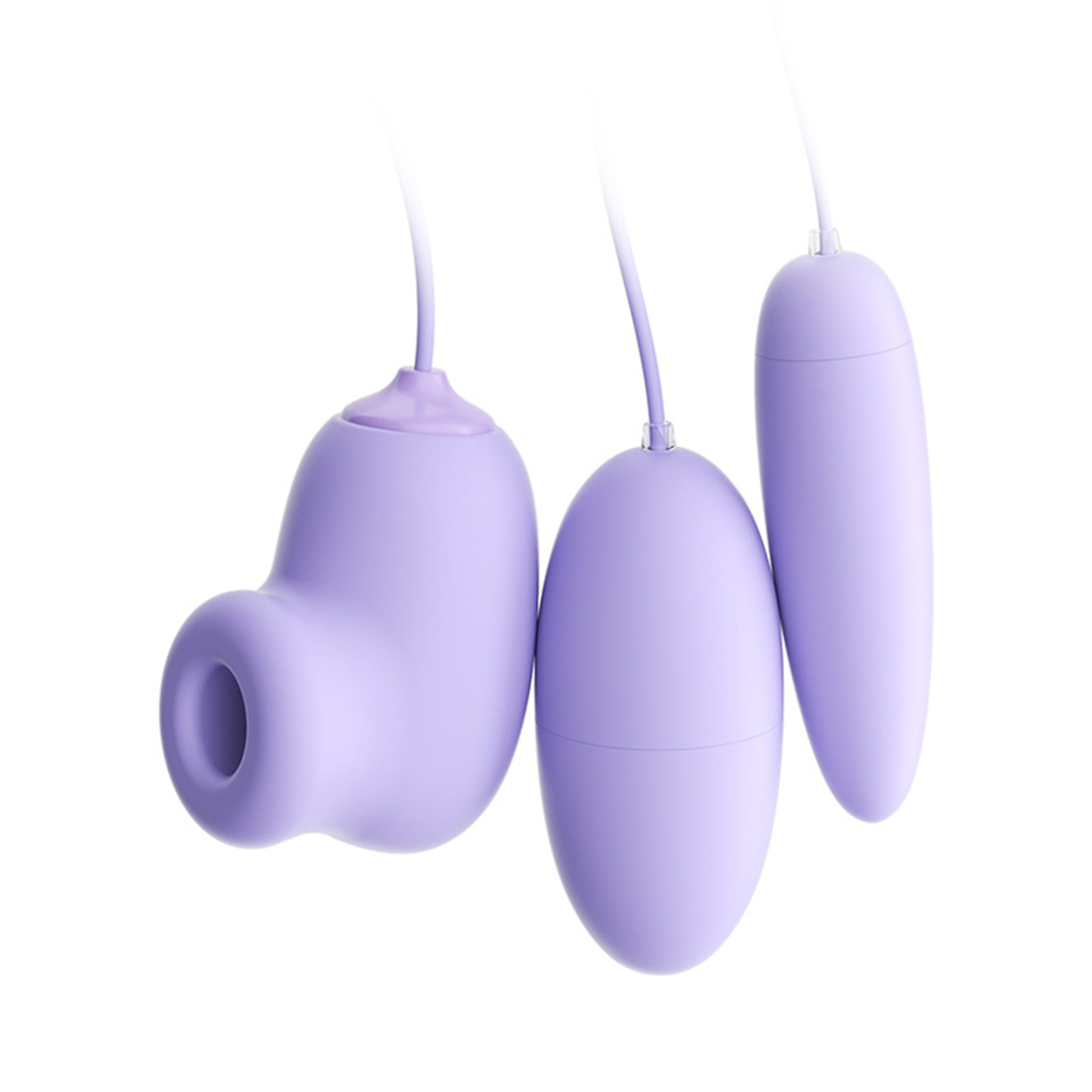 Vibrator LovePlay NippleFun, 3 in 1, efect de suctie, 10 tipuri diferite de vibratie, stimulare vaginala, anala, clitoris si sfarcuri, rezistent la apa, silentios, incarcare USB, usor de transportat si curatat, din silicon, mov - LovePlay