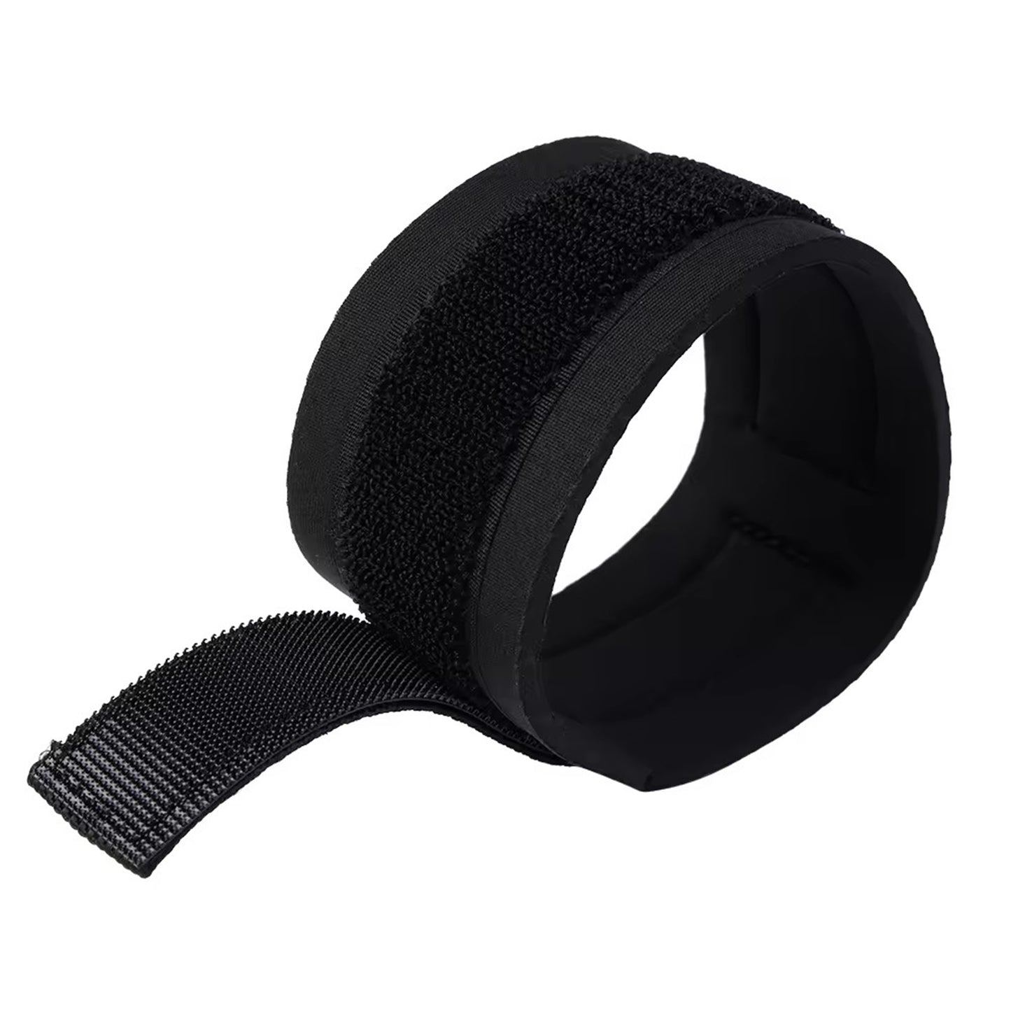 Catuse LovePlay™ BadGirl, BDSM din material textil, negre, ajustabile, cu prindere prin scai puternica - LovePlay