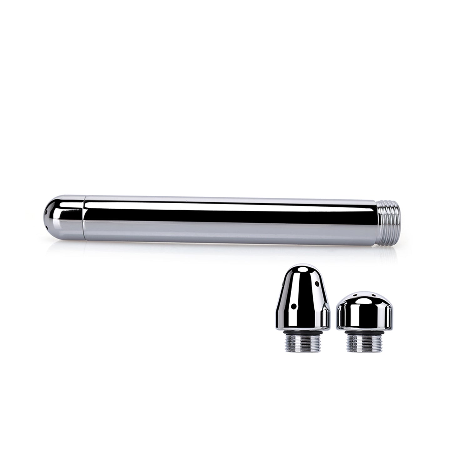 Dus Anal si Vaginal LovePlay™ Clean, din aluminiu, cu jet poros, pentru femei si barbati, cu doua capete diferite - LovePlay