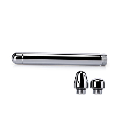 Dus Anal si Vaginal LovePlay™ Clean, din aluminiu, cu jet poros, pentru femei si barbati, cu doua capete diferite - LovePlay