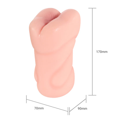 Masturbator anal LovePlay™ MissHer, design ultra-realist, cu striatii 3D, din silicon premium elastic si non-toxic, usor de curatat, rezistent la apa - LovePlay