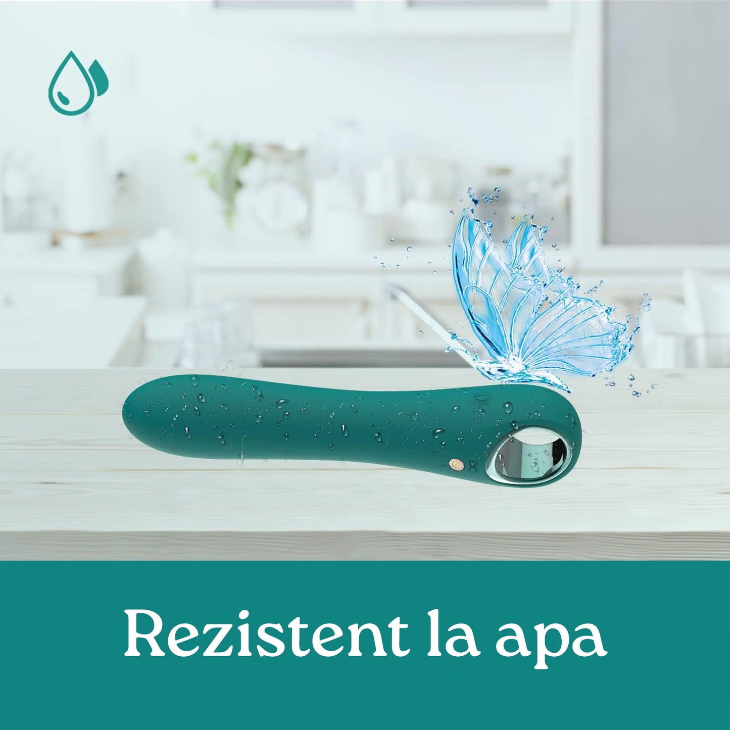 Vibrator G-Luxe din silicon moale, 10 moduri de vibratie, pentru stimulare clitoridiana, vaginala si anala, motor puternic, rezistent la apa, incarcare USB, potrivit pentru femei si barbati, verde