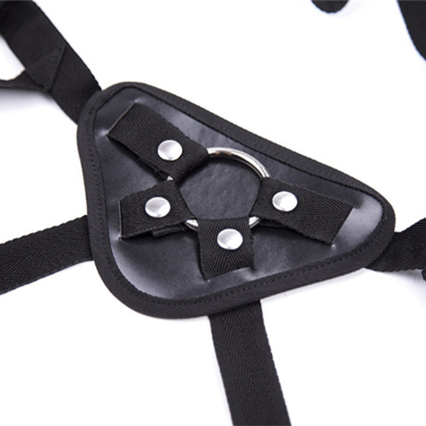 Ham Bondage LovePlay™ din piele pentru dominare - Chiloti ajustabili Unisex, compatibil cu orice tip de dildo, accesoriu BDSM, design Universal pentru confort maxim, Negru - LovePlay