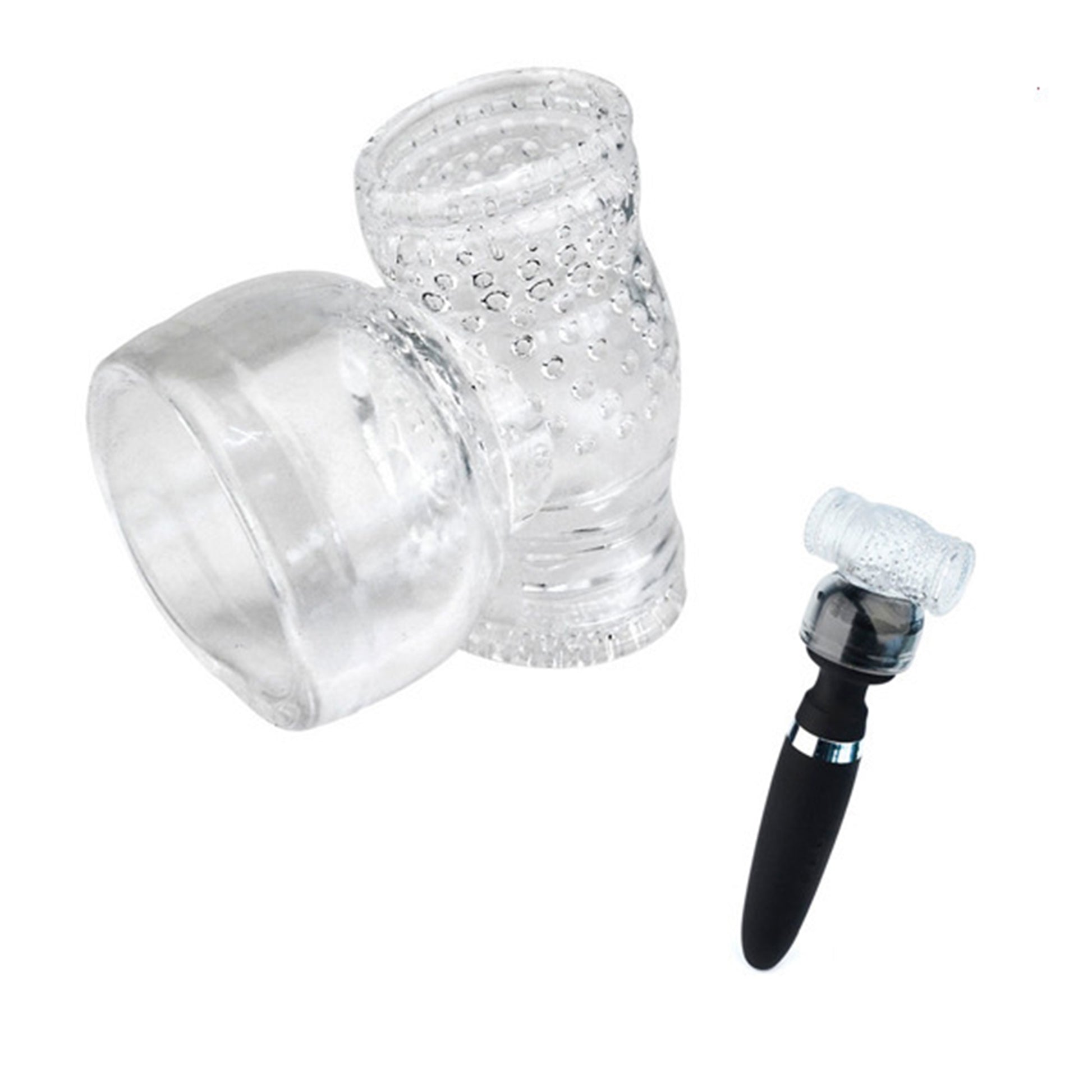 Accesoriu pentru masturbatoare si vibratoare LovePlay™ atasabil, din silicon, transparent, 9 x 9.5 cm - LovePlay