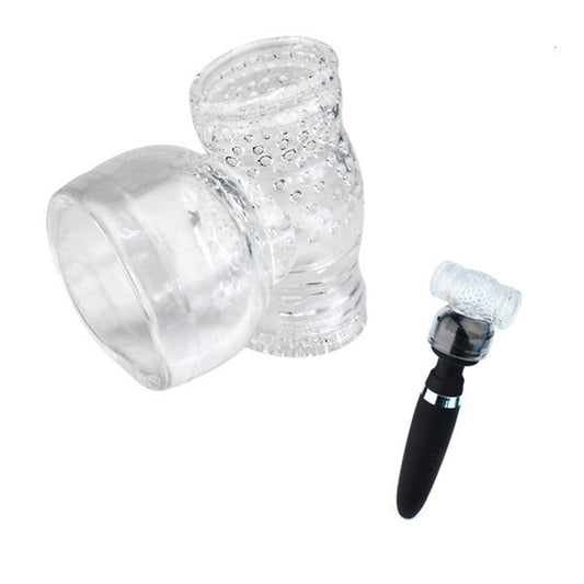 Accesoriu pentru masturbatoare si vibratoare LovePlay™ atasabil, din silicon, transparent, 9 x 9.5 cm - LovePlay