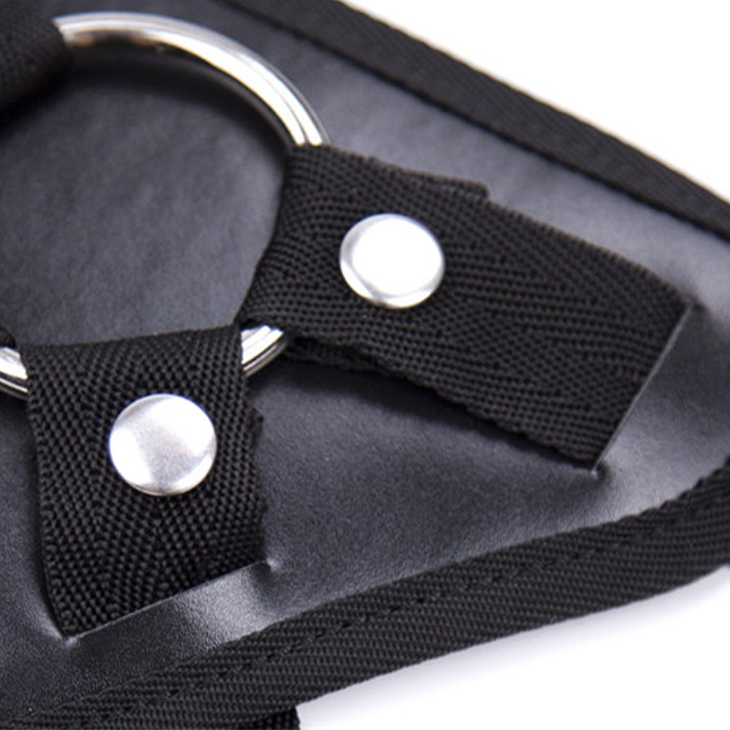 Ham Bondage LovePlay™ din piele pentru dominare - Chiloti ajustabili Unisex, compatibil cu orice tip de dildo, accesoriu BDSM, design Universal pentru confort maxim, Negru - LovePlay