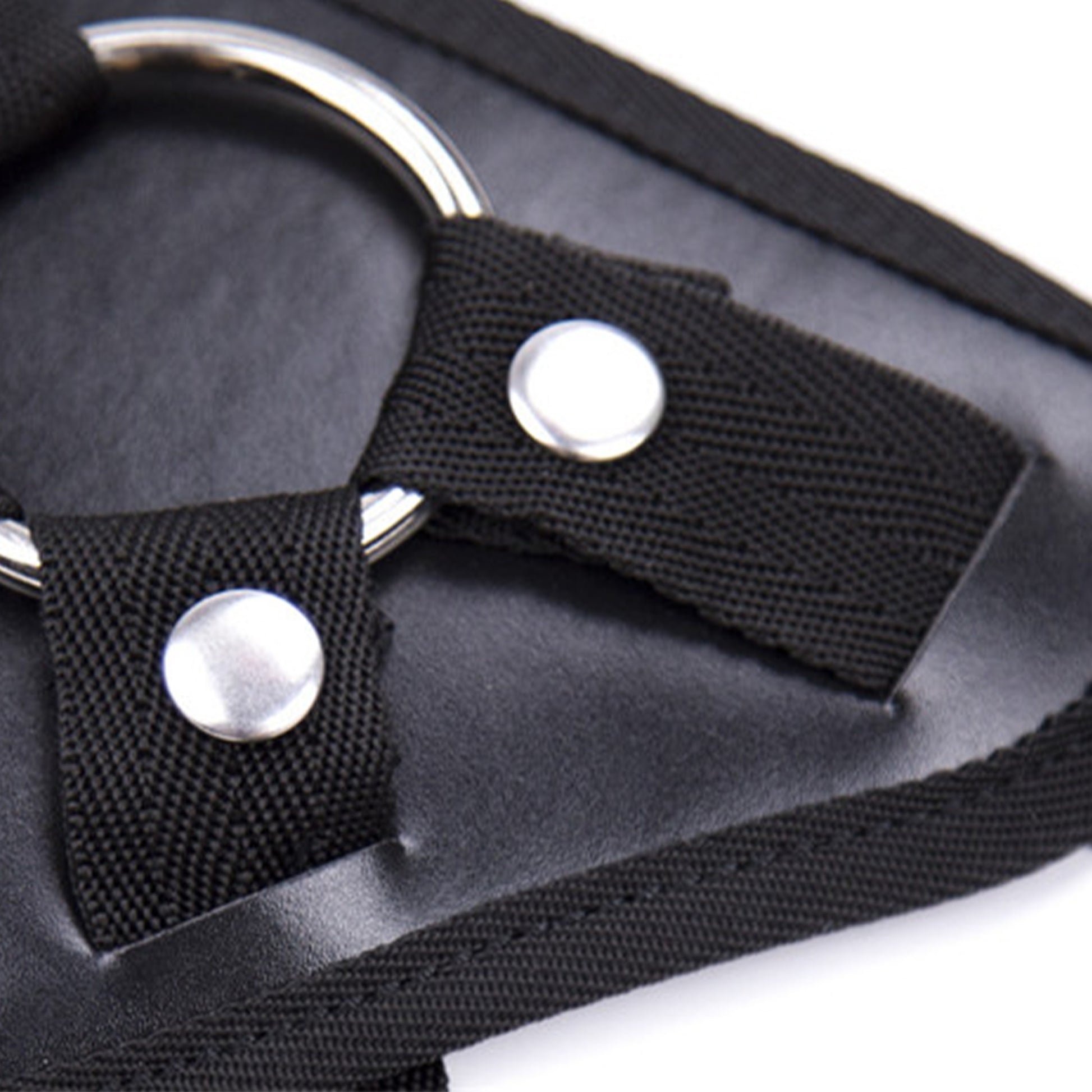 Ham Bondage LovePlay™ din piele pentru dominare - Chiloti ajustabili Unisex, compatibil cu orice tip de dildo, accesoriu BDSM, design Universal pentru confort maxim, Negru - LovePlay