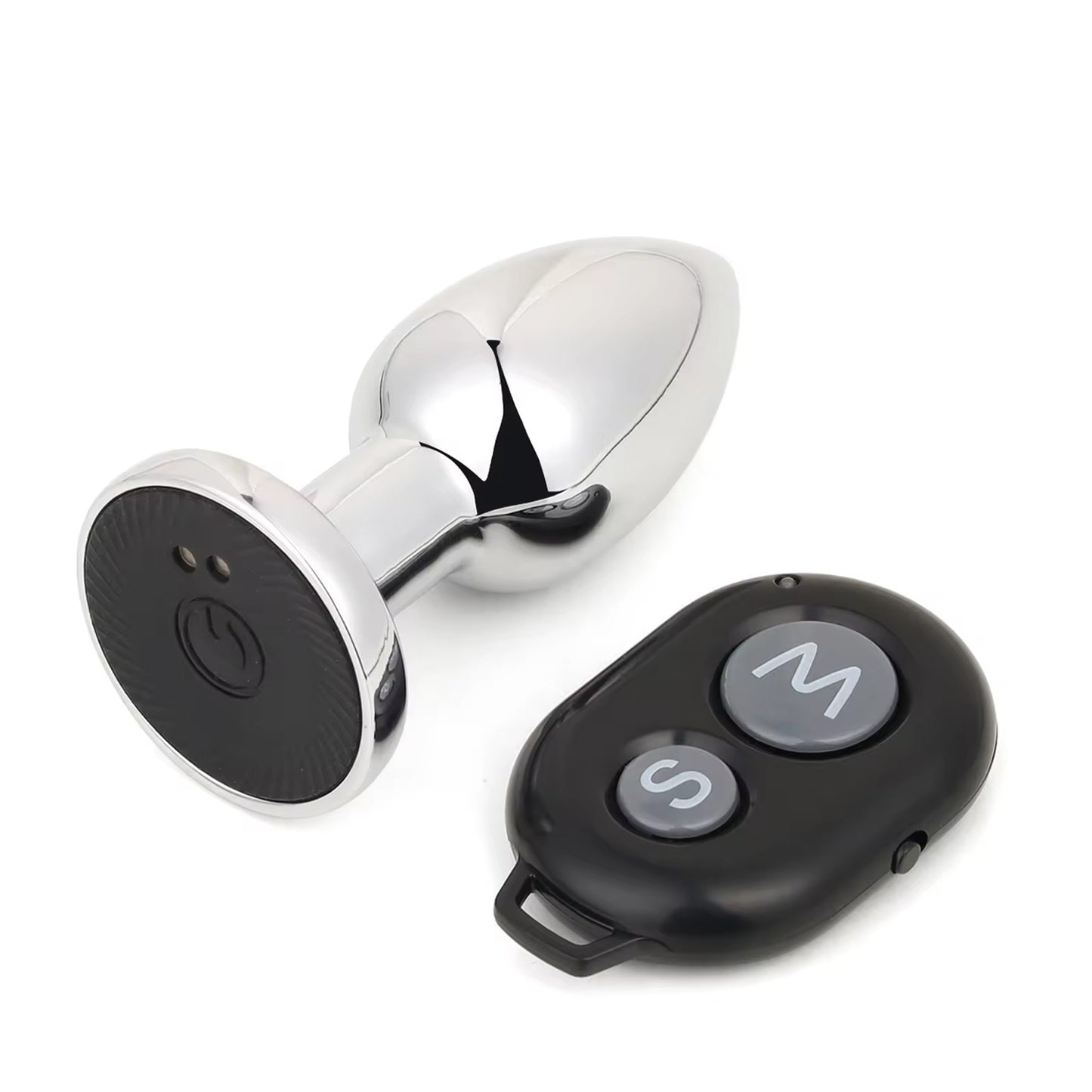 Dop anal cu vibratii LovePlay™ GameOn, cu 10 frecvente diferite, stimulare punct G, control de la distanta prin telecomanda, rezistent la apa, din otel inoxidabil, reincarcabil prin acumulator - LovePlay