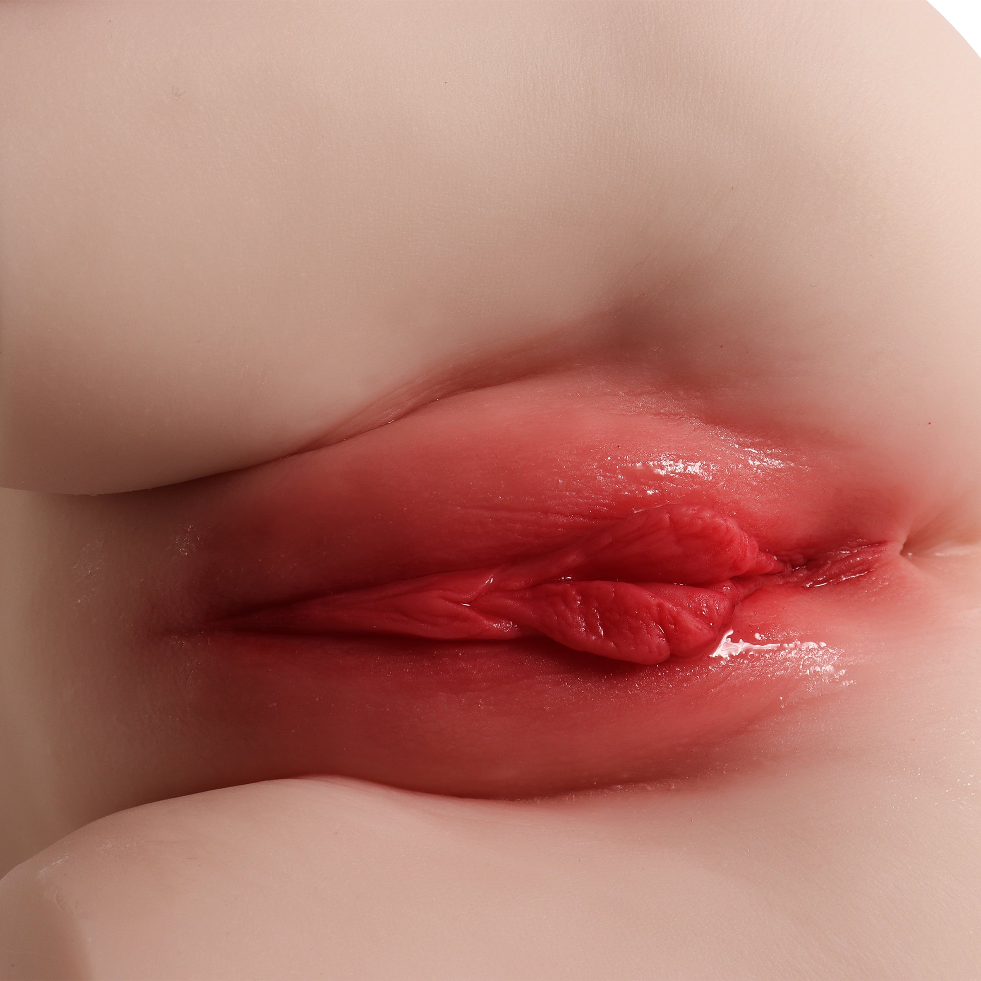 Masturbator LovePlay™ MissHer, ultra-realist, canal vaginal si anal, cu striatii 3D, din silicon premium non-toxic, design coapse anatomic, usor de curatat, din silicon elastic si rezistent la apa, 21 x 25 x 16 cm, 3.6 kg - LovePlay