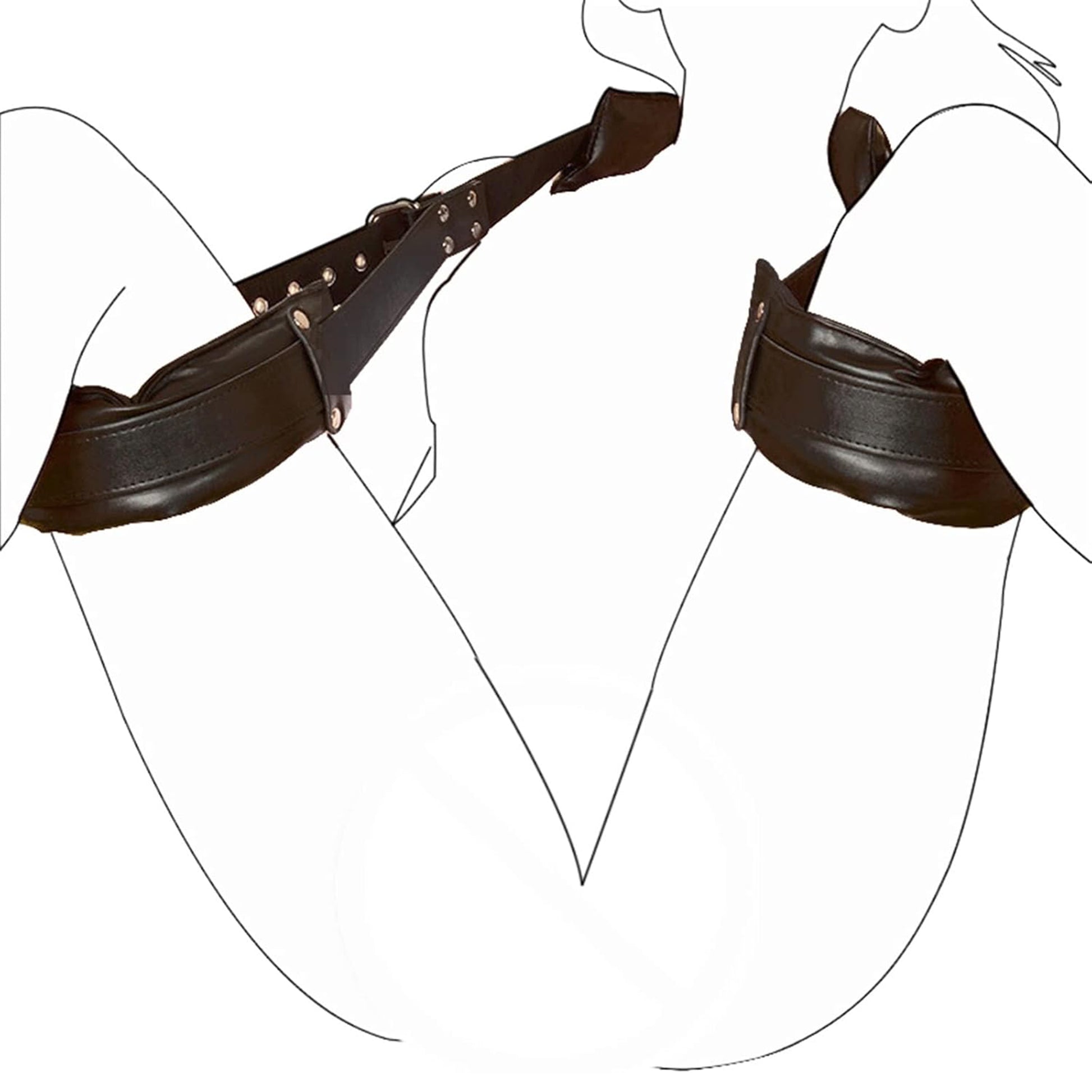 Sistem de fixare si sustinere a gatului si a picioarelor LovePlay™ BDSM, pentru jocuri erotice - LovePlay