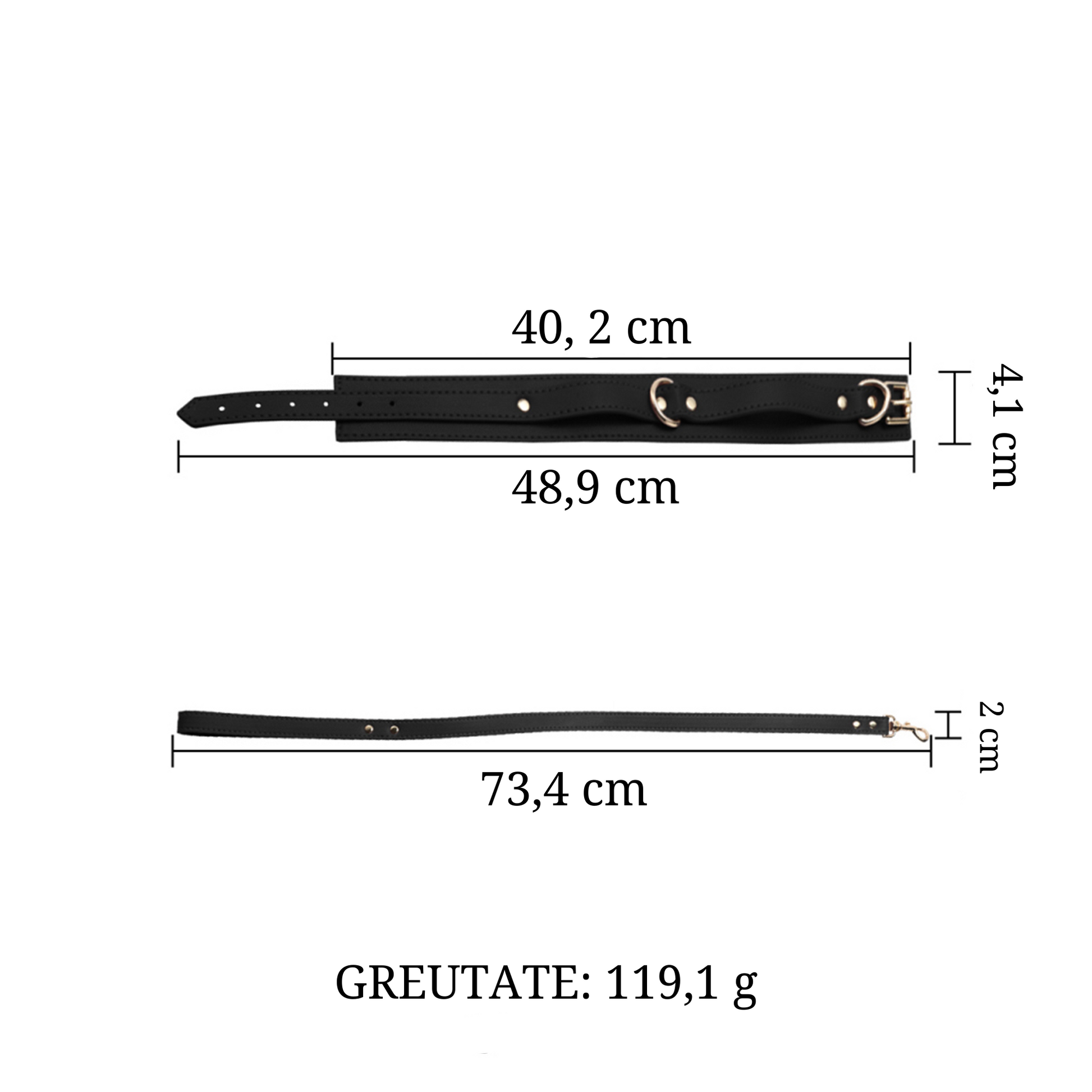 Set Complet de Accesorii BDSM, format din masca, lesa, zgarda din piele ecologica, catuse de maini si picioare, din piele ecologica, culoare negru - LovePlay