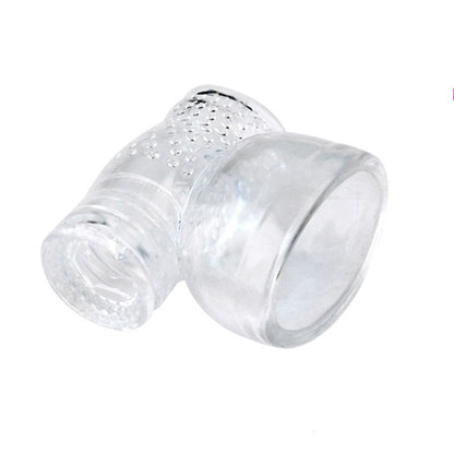 Accesoriu pentru masturbatoare si vibratoare LovePlay™ atasabil, din silicon, transparent, 9 x 9.5 cm - LovePlay
