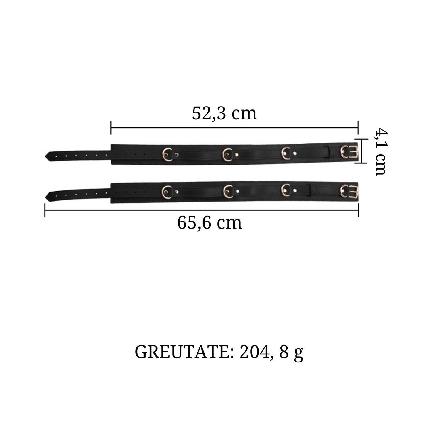 Set Complet de Accesorii BDSM, format din masca, lesa, zgarda din piele ecologica, catuse de maini si picioare, din piele ecologica, culoare negru - LovePlay