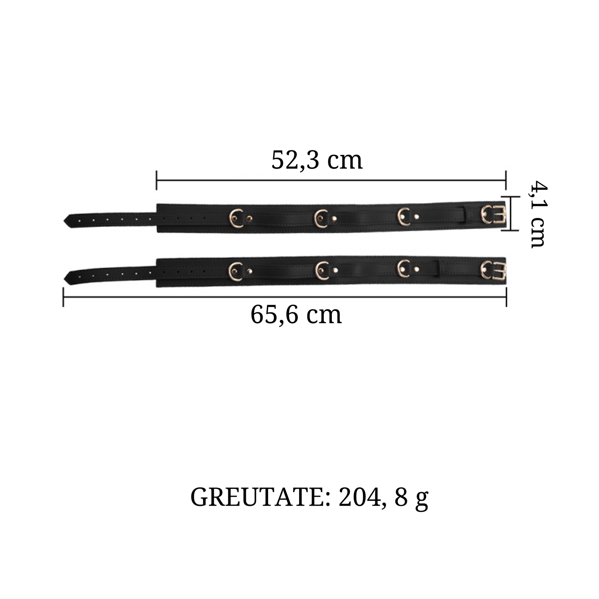 Set Complet de Accesorii BDSM, format din masca, lesa, zgarda din piele ecologica, catuse de maini si picioare, din piele ecologica, culoare negru - LovePlay