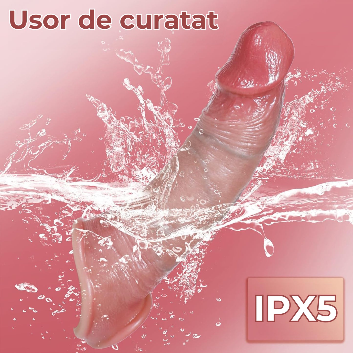 Manson penis LovePlay™ LongFriend, cu 10 moduri de vibratie, vene proeminente, control prin telecomanda, din silicon non-toxic, atasabil, lungime inserabila de 18 cm, rezistent la apa, diametru interior de 4.5 cm - LovePlay
