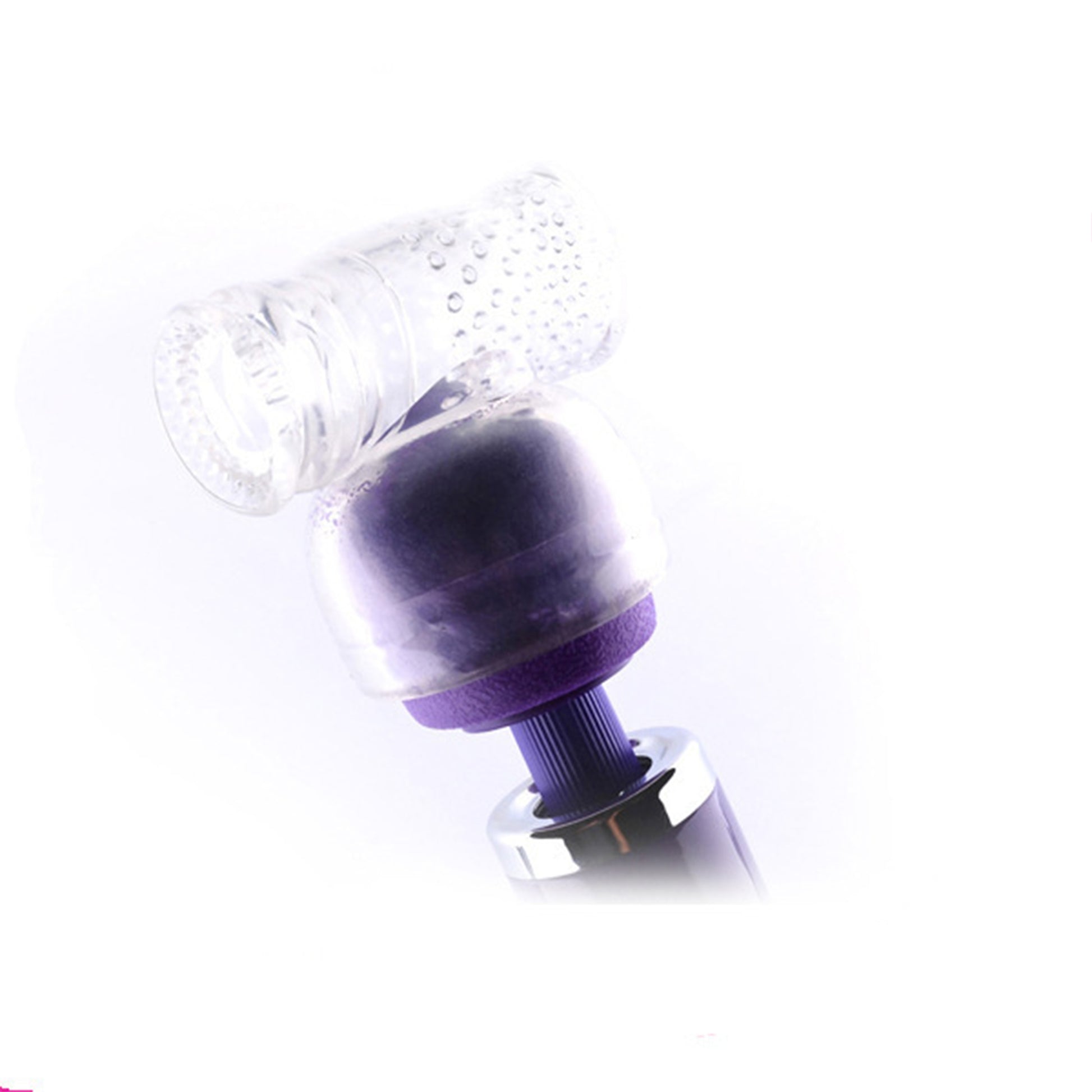 Accesoriu pentru masturbatoare si vibratoare LovePlay™ atasabil, din silicon, transparent, 9 x 9.5 cm - LovePlay
