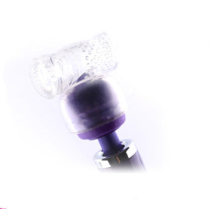 Accesoriu pentru masturbatoare si vibratoare LovePlay™ atasabil, din silicon, transparent, 9 x 9.5 cm - LovePlay