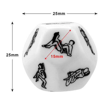 Zar LovePlay™ StartJoc cu 12 pozitii pentru cupluri, fluorescent, material rezistent - LovePlay