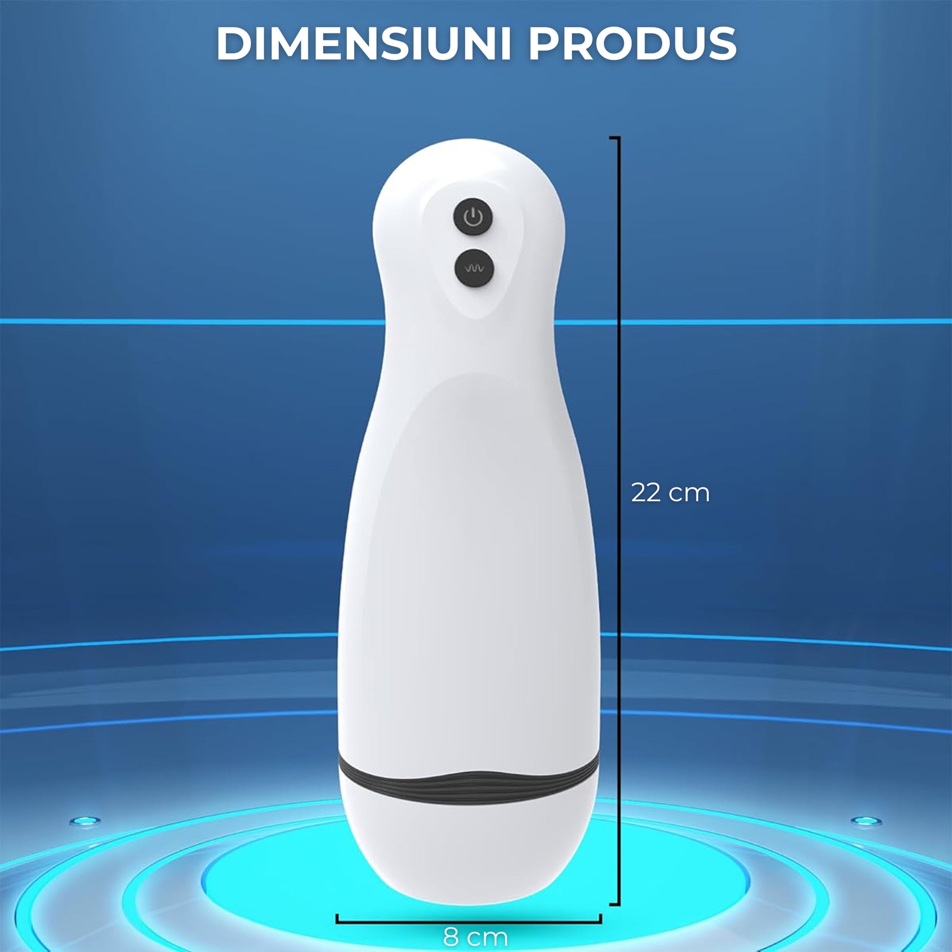 Masturbator LovePlay™ ModernHer, 10 moduri diferite de vibratie puternice, 3 tipuri de suctie, efect de masaj, cu sunete de placere, din silicon premium si sigur, moale, rezistent la apa, incarcare USB, design discret, lungime inserabila 15 cm - LovePlay