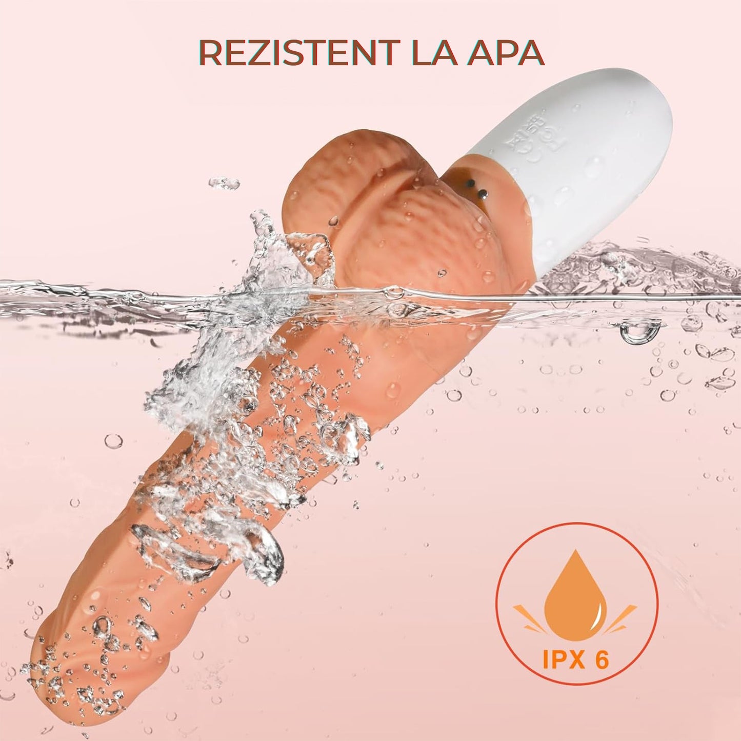 Masina de sex LovePlay™ PoundMe, cu dildo realist, automata cu 10 moduri de vibratie si penetrare, design curbat 23°, control prin telecomanda, ventuza puternica, silicon moale, reincarcabila USB, rezistent la apa - LovePlay