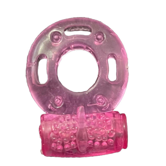 Inel din silicon pentru Cupluri cu efect de vibratie, rezistent la apa, cu stimulare dubla, mov - LovePlay