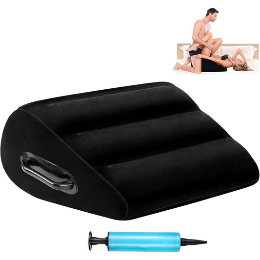 Perna LovePlay™ SexPillow pentru diferite pozitii sexuale, cu pompa inclusa, 36x45x18 cm - LovePlay